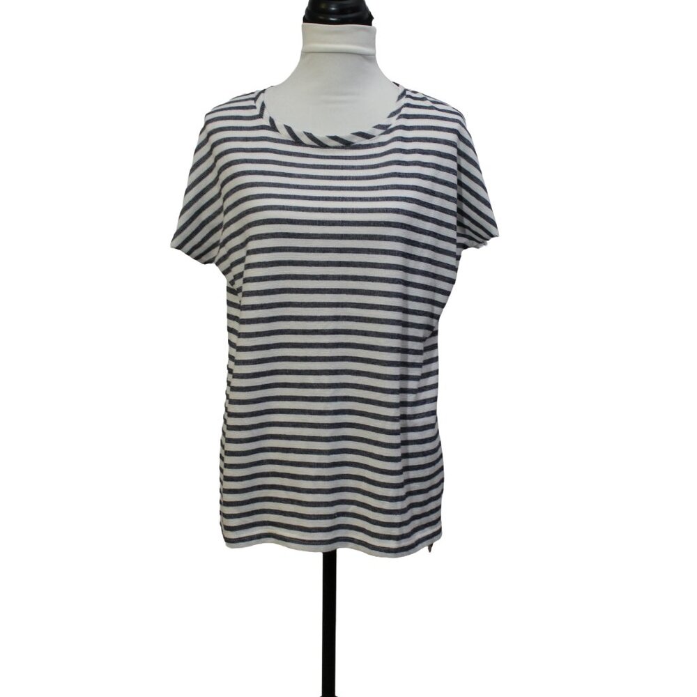 Cotton On Coastal Striped Tee M Reworked Side Slits NWT